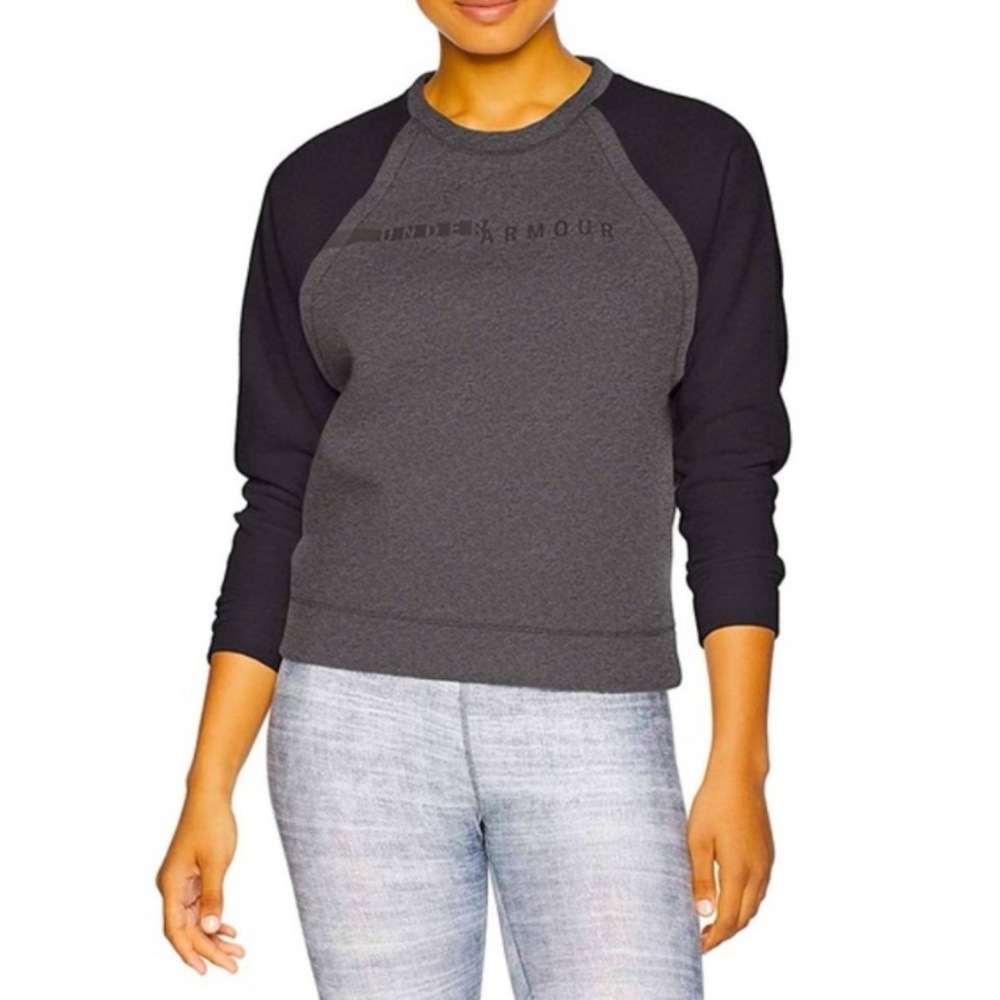 Under Armour Crewneck Sweatshirt Pullover Logo Large